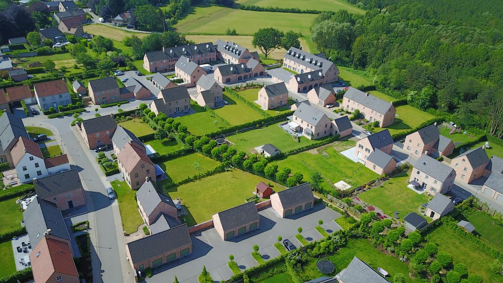 Vue aérienne du quartier Le Chabut